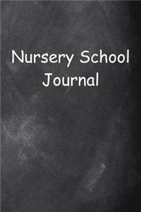 Nursery School Journal Chalkboard Design Lined Journal Pages