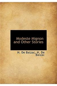 Modeste Mignon and Other Stories