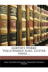 Goethe's Werke