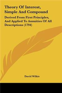 Theory of Interest, Simple and Compound