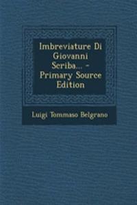 Imbreviature Di Giovanni Scriba...