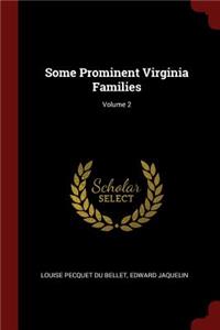 Some Prominent Virginia Families; Volume 2