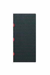 Black on Red / Black on Red (set of two) A5 Grid Notebooks