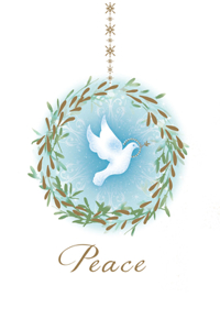 Peaceful Tidings Small Boxed Holiday Cards (20 Cards, 21 Self-Sealing Envelopes)