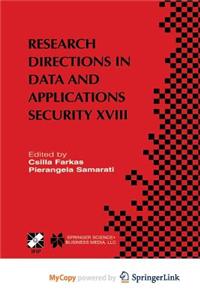 Research Directions in Data and Applications Security XVIII