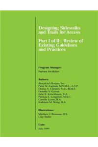 Designing Sidewalks and Trails for Access Part I of II