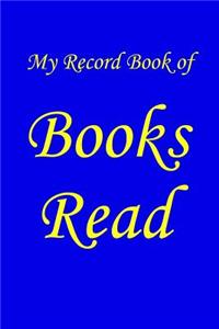 My Record Book of Books Read
