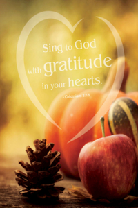 Gratitude Thanksgiving Bulletin, Large (Pkg of 50)