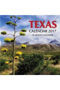 Texas Calendar 2017: 16 Month Calendar