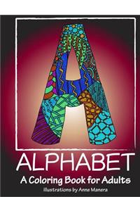 ALPHABET A Coloring Book for Adults