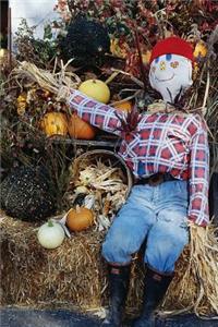 Journal Scarecrow Decoration Autumn Scene