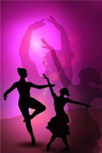 Ballet Dancer Silhouettes in Purple Journal