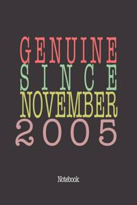 Genuine Since November 2005