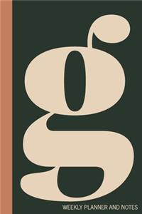 g - Weekly Planner and Notes