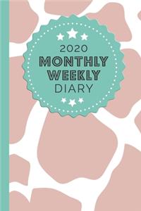 2020 Monthly Weekly Diary