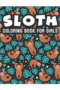 Sloth Coloring Book for Girls