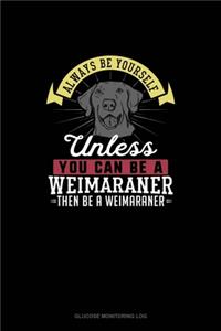 Always Be Yourself Unless You Can Be A Weimaraner Then Be A Weimaraner