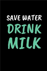 Save Water Drink Milk