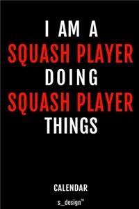 Calendar for Squash Players / Squash Player