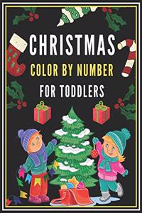 Christmas Color By Number For Toddlers