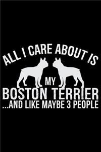 All I Care About Is My Boston Terrier and Like Maybe 3 people