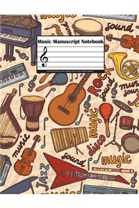 Music Manuscript Notebook