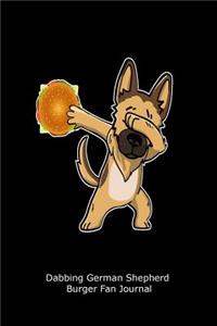Dabbing German Shepherd Burger Fan Journal