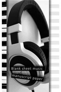 Blank sheet music manuscript paper