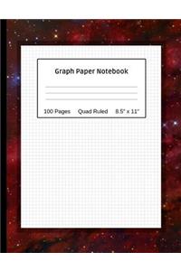 Graph Paper Notebook: Abstract Background Quad Ruled Maths and Science Composition Notebook for Students