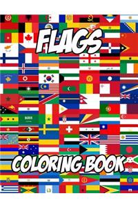 Flags Coloring Book: Coloring Book for Kids and Adults with Fun, Easy, and Relaxing Coloring Pages