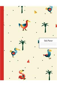 Daily Planner: 2019 - 2020 Dodo Bird Planner January 19 - December 19 Writing Notebook Datebook Calendar Schedule Plan Days, Set Goals & Get Stuff Done