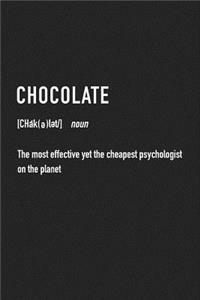 Chocolate the Most Effective Yet the Cheapest Psychologist on the Planet