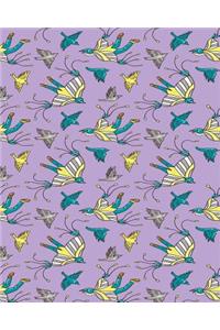 Journal: Flying (Purple) 8x10 - Graph Journal - Journal with Graph Paper Pages, Square Grid Pattern