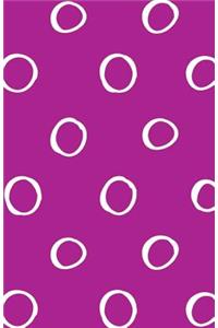 Bullet Journal Big White Circles on Pink