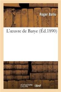 L'Oeuvre de Barye