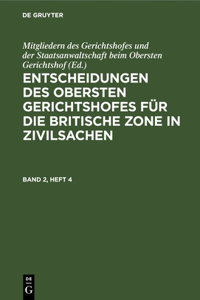 Entscheidungen des Obersten Gerichtshofes für die Britische Zone in Zivilsachen