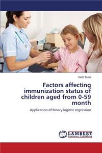 Factors affecting immunization status of children aged from 0-59 month
