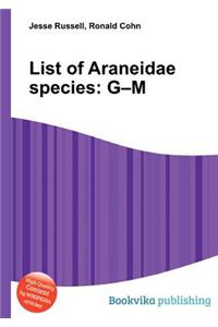 List of Araneidae Species