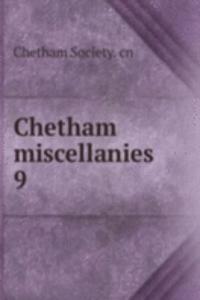 Chetham miscellanies