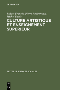 Culture artistique et enseignement supérieur