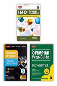 MTG International Mathematics Olympiad (IMO) Workbook, Prep-Guide & Previous Years Papers with Self Test Paper Class 5 - SOF Olympiad Books For 2023-24 Exam (Set of 3 Books)