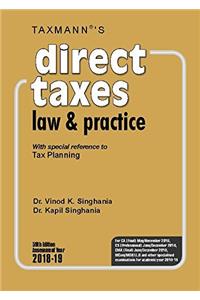 Direct Taxes Law & Practice With special reference to Tax Planning (59th Edition A.Y. 201819)