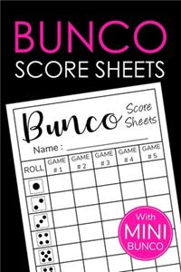 Bunco Score Sheets