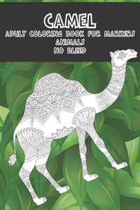 Adult Coloring Book for Markers No Bleed - Animals - Camel