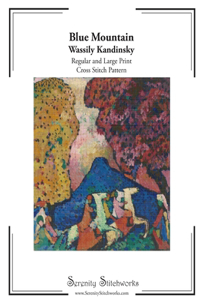 Blue Mountain Cross Stitch Pattern - Wassily Kandinsky