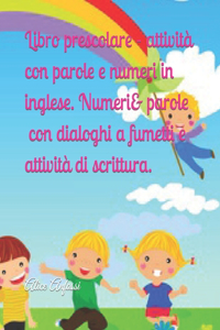 Libro prescolare - attività con parole e numeri