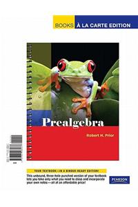 Prealgebra, Books a la Carte Edition