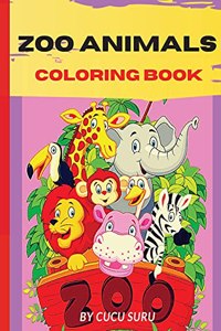 Zoo Animals Coloring Book
