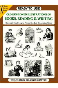 Ready-To-Use Old-Fashioned Illustrations of Books, Reading and Writing