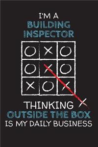 I'm a BUILDING INSPECTOR: Thinking Outside The Box - Blank Dotted Job Customized Notebook. Funny Profession Accessories. Office Supplies, Work Colleague Leaving Gift, Co-Work